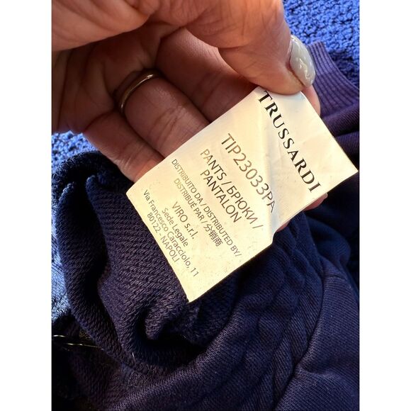 NWT TRUSSARDI Logo Jogger Sweatpants 6mo - Picture 4 of 8